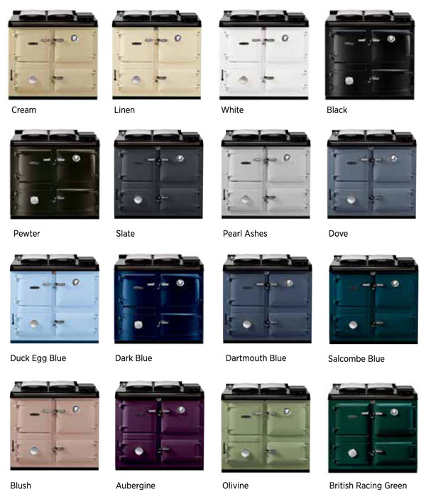 rayburn wood stove colour range