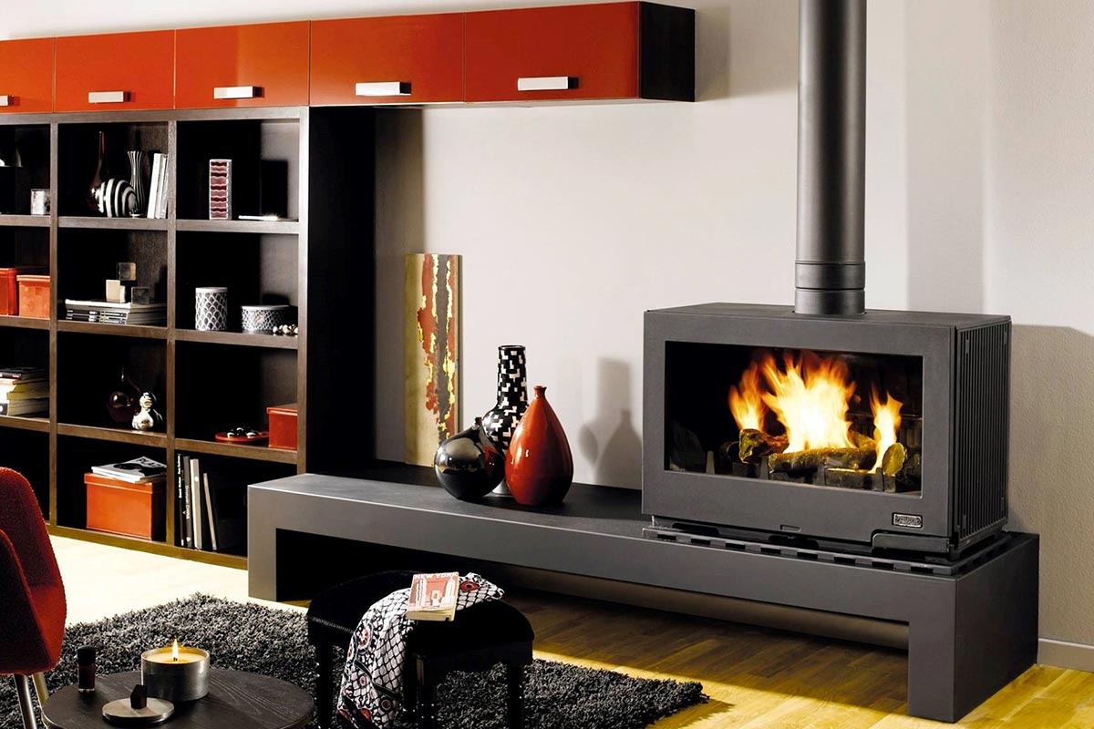 Cheminees Philippe Horama freestanding fireplace