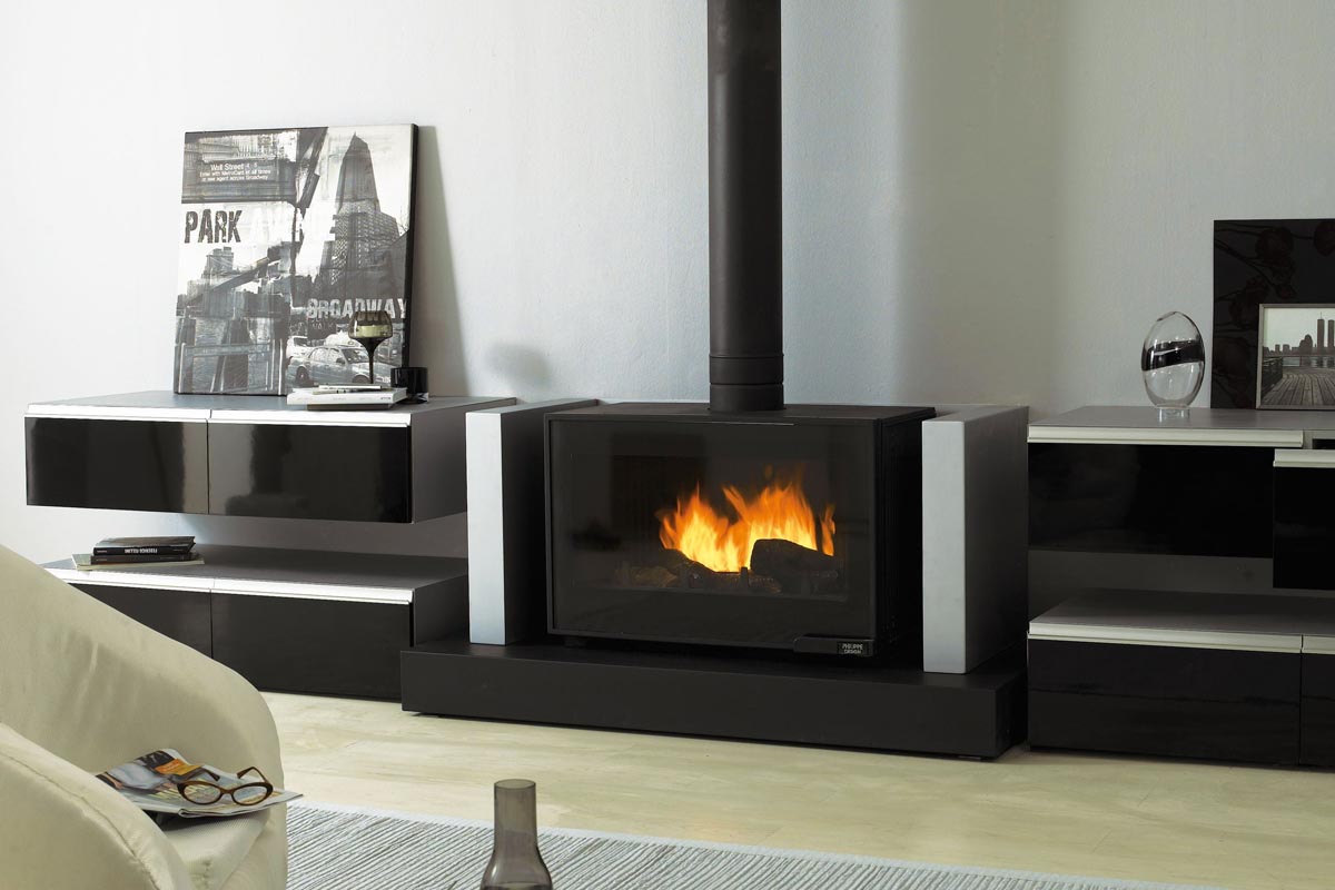 Cheminees Philippe Horama freestanding fireplace