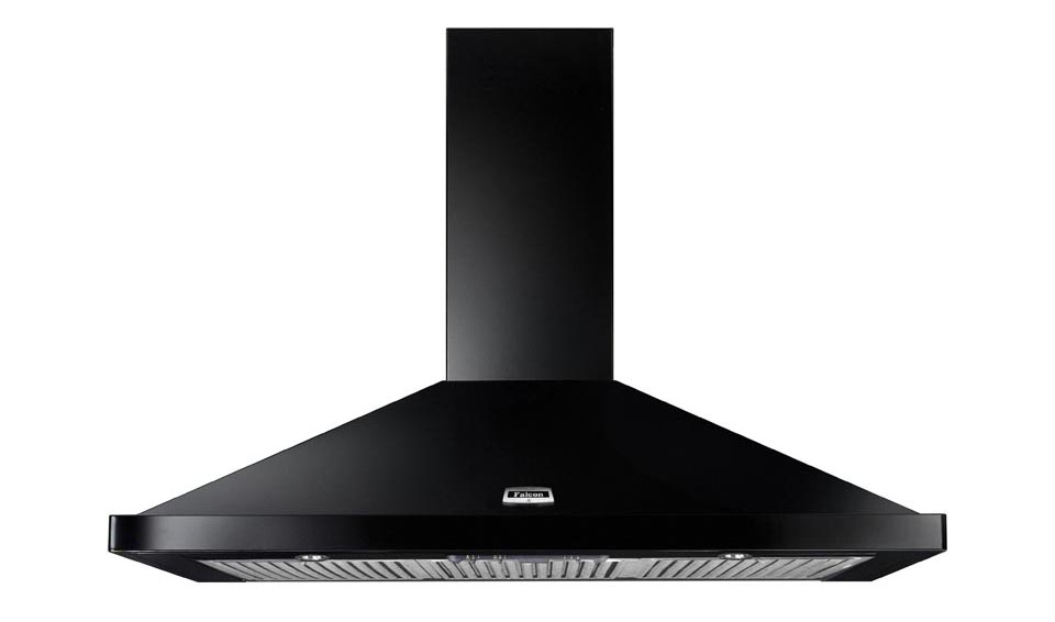 Falcon Canopy 90cm black Rangehood