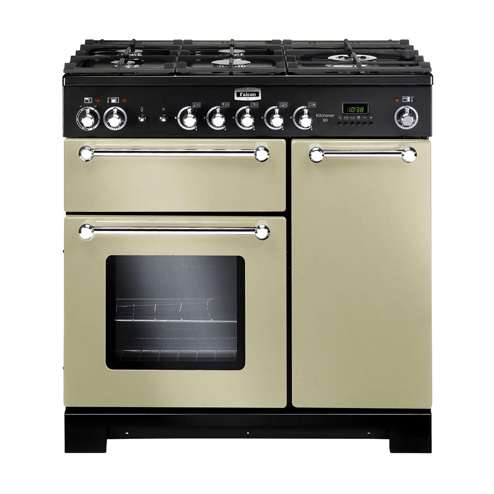 Falcon Kitchener 90cm dual fuel Oven cream