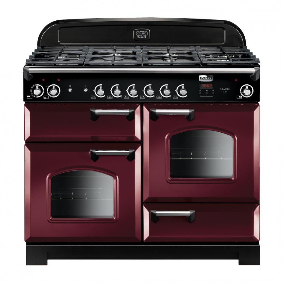 Falcon Classic 110cm Gas Oven cranberry