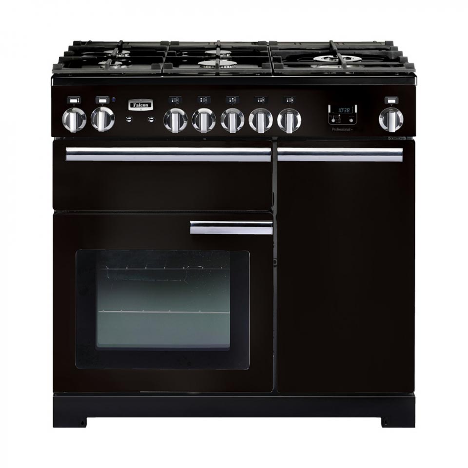 Falcon Professional+ 90cm Dual Fuel Black Oven