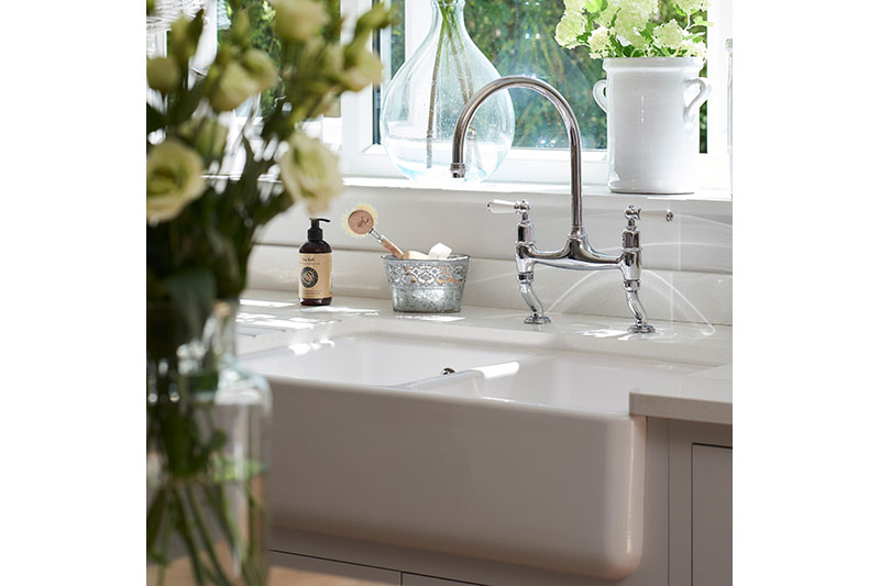 Shaws Double Bowl fire clay sink